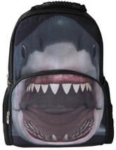 Animal Face 3D Animals Shark Backpack 3D Deep Stereographic Felt Fabric - £27.16 GBP