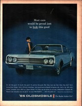 1965 OLDSMOBILE DYNMAIC 88 2-DOOR HARDTOP ROCKET ACTION CAR 360 HP AD PR... - $25.98