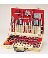 Culinary Carving Tool Set 80 Pieces in Luxury Wood Case for Fruit/ Veget... - £49.74 GBP