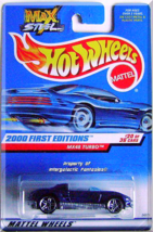 Hot Wheels - MX48 Turbo: 2000 First Editions #20/36 - Collector #080 *Blue* - $3.00