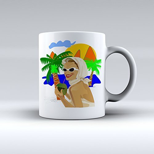 Florida Mug Beach Mug Ceramic Coffee Mug 15OZ - $14.99