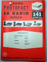 SAMS Photofact CB #141 9/77 part #s schematic pictures GE~PACE~TEABERRY~... - £8.60 GBP