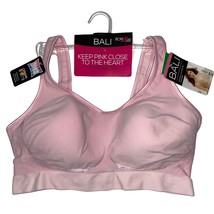 Bali  Wirefree Bra Shaping Seamless Comfort Limited Breast Cancer Pink BCRF 3488 - £31.51 GBP