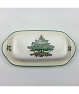 Spode Christmas Tree Dinnerware Covered 1/4 LB Butter Dish England S3324... - £58.71 GBP