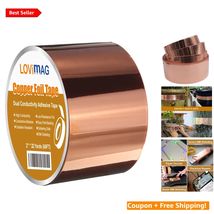 2-Inch Copper Foil Tape - Dual Conductive EMI Shielding for Electronics ... - $47.47