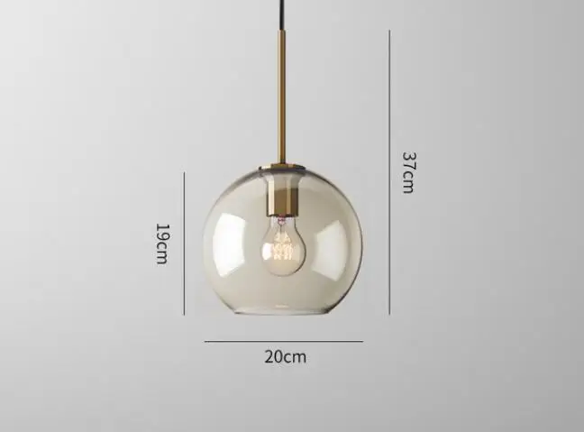  Gl Pendant Light  loft hanging lustre industrial decor Lights Fixtures E27/led  - £148.38 GBP