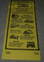 Knott&#39;s Berry Farm and Ghost Town Cable Car Ticket Buena Park,Califorina 1960&#39;s - £7.98 GBP