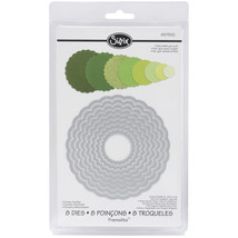 Sizzix Framelits Dies 8/Pkg-Scallop Circles - £18.16 GBP