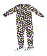 Carters Fleece Footed Pajama Blanket Sleeper Size 12  Blue w/ Hearts - $524.64 MXN