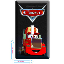 Disney&#39;s Cars 2 Mack Truck Single Light Switch Plate Boys Game Room Decoration - £9.37 GBP