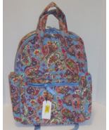 Vera Bradley Campus Totepack Provence Paisley Backpack Womens Blue New 37889 - £79.09 GBP