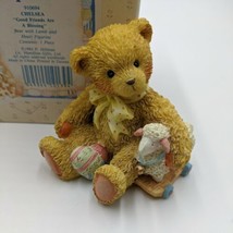 Cherished Teddies Retired Chelsea 910694 Vintage Bear With Lamb Easter Figurine  - £85.45 GBP