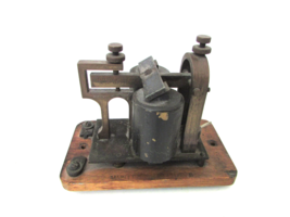Antique Western Electric Telegraph Main Line RR Sounder 120 OHMS 15B Hol... - $49.45