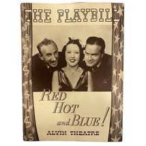 1937 Red, Hot And Blue! Playbill Paperback Alvin Theatre Broadway Jimmy Durante - £9.60 GBP