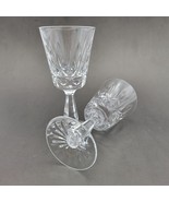 Set of 2 Vtg Waterford Crystal Rosslare (Cut) 6&quot; Claret Wine Glasses Signed - €60,97 EUR