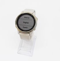 Garmin Fenix 6S Pro Solar Multisport GPS Watch Light Gold w/Light Sand  image 2