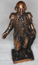 Vintage Cast Iron George Washington Still Bank 6 1/4&quot; Tall Bronze Colored - £31.38 GBP