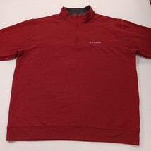 Columbia AM6771 Men’s Red 1/2 Zip Hart Mountain ll Pullover Sweatshirt Size 2XL image 12