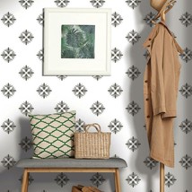 Rmk11475Wp By Roommates Is A Peel-And-Stick Wallpaper In The Color Black Honey - £32.82 GBP