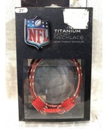 Titanium Sport Necklace NFL Buccaneers 21&quot; Made By Eagles Wings.  NOS - £11.74 GBP