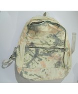Womens Zippered Cotton Blend Fabric Backpack Multicolor - $10.37