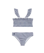 Polo Ralph Lauren Toddler Girls Gingham Two Piece Swimsuit Navy/White 2 ... - £21.86 GBP