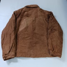 New York Classics RN#82814 Men's Brown Genuine Leather Full Zip Jacket Size XL image 2