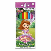 SOFIA THE FIRST Pack of 12 x Colouring Pencils 12 Colours - $4.37