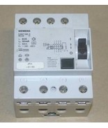 SIEMENS 5SM1346-6 Circuit BREAKER D 230-400V 63A 3+N-POL IFN 30MA 400V 4MW - $266.70 CAD