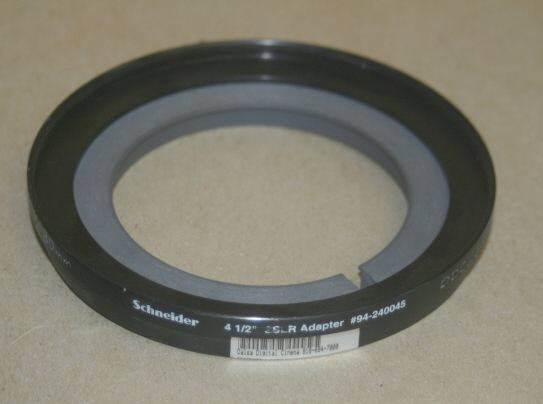 Tiffen Schneider 80SSLR 4 1/2" 80mm to 4.5" Adapter Ring  SSLR 94-240045 248045 - $150.00