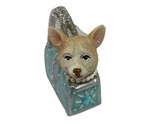 Kurt Adler  Ornament Chihuahua Puppy In Blue Shopping Bag  Christmas - £11.43 GBP