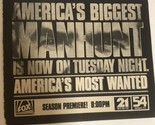 America’s Most Wanted Vintage Tv Guide Print Ad John Walsh TPA24 - £4.66 GBP