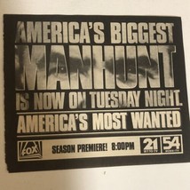 America’s Most Wanted Vintage Tv Guide Print Ad John Walsh TPA24 - £4.66 GBP