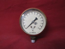 Vintage Brass Pressure Test Gauge, Steampunk - $34.64