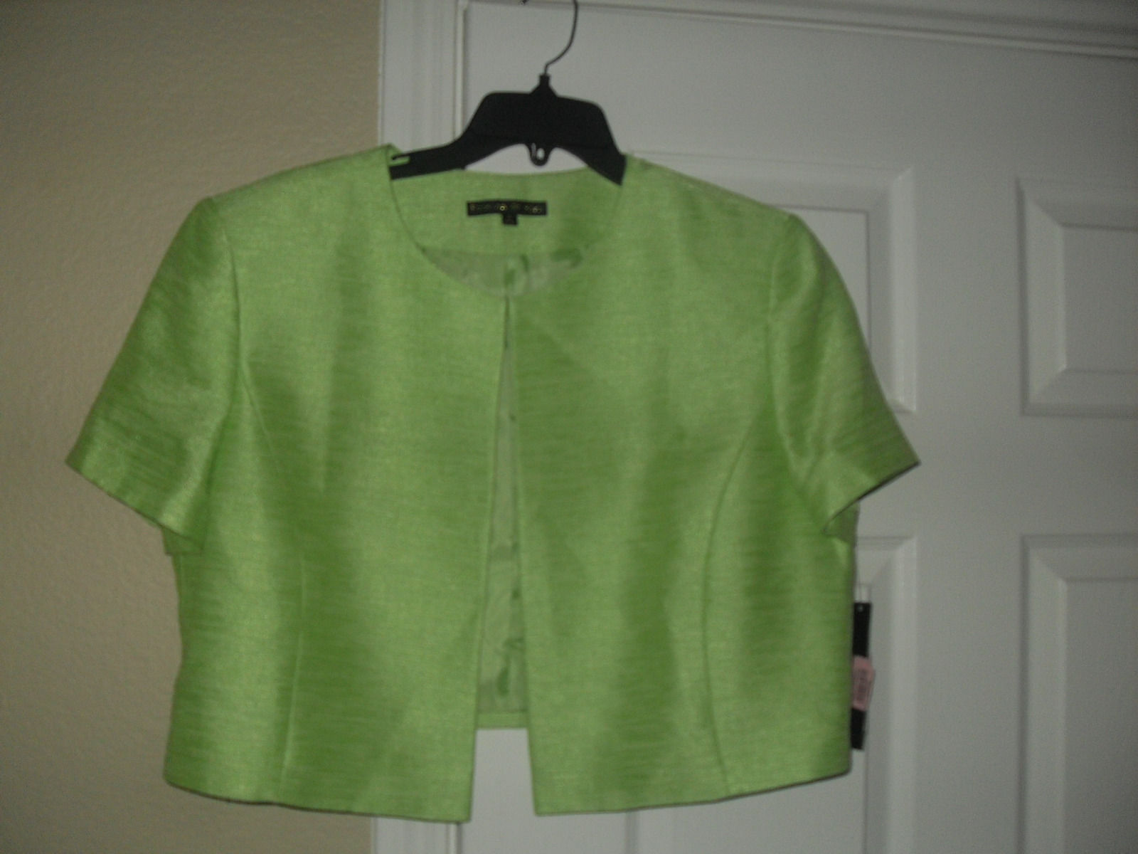 Preston &amp; York Letitia New Mint Open Front Short Sleeves Jacket   18   $89 - $14.99