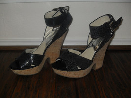 Michael Kors New Black Ankle Wrap Platform Sandals Heels Medium (B,M)  9  $135 - £67.22 GBP