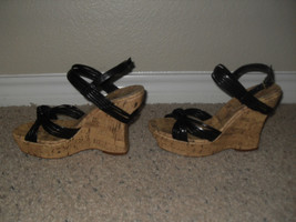 Jessica Simpson New Sexy Black Strappy Wedge Heels Sandals Medium (B,M) 10B/40 - £38.36 GBP