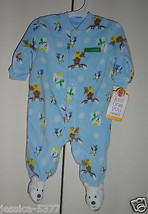 Just One You By CARTER&#39;S INFANT BOYS SIZE 3 Months Sleeper Pajamas Chris... - $9.27