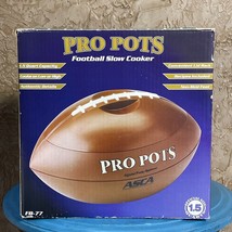 Pro Pots Football Slow Cooker Crock Pot/Dip Warmer 1.5 QT Nacho Party Bowl - £41.66 GBP