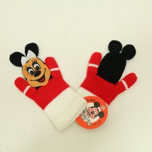 DISNEY Minnie Mouse W/ Bow Girl&#39;s Knit Winter Gloves NOS - £9.20 GBP