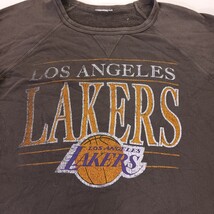 NBA Vintage Inspired Los Angeles Lakers Womens Green Graphic Sweatshirt Chest 46 image 4