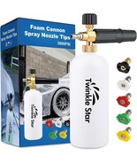 Twinkle Star Foam Cannon 1 L Bottle Snow Foam Cannon with 1/4&quot; Quick Con... - $26.53 CAD
