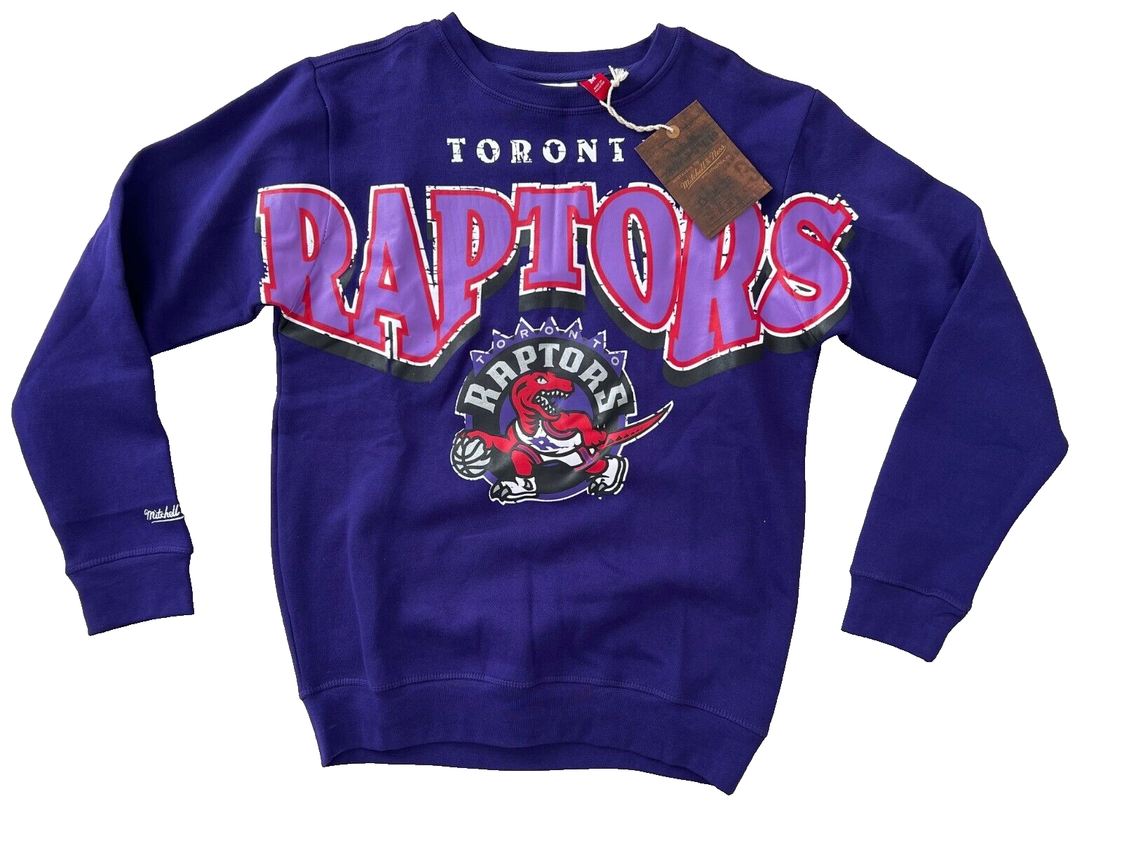 Primary image for Mitchell & Ness Fleece Toronto Raptors Sweatshirt Purple ( M )