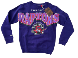 Mitchell &amp; Ness Fleece Toronto Raptors Sweatshirt Purple ( M ) - £79.11 GBP
