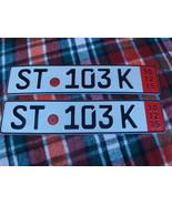 GERMANY TRANSIT LICENCE PLATES MATCHED PAIR - $23.99 CAD