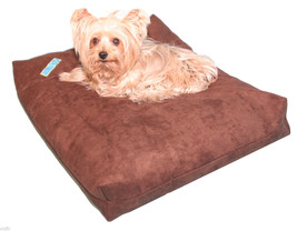 Shredded Memory Foam Orthopedic Dog Bed for Small Dogs,25&quot;x20&quot;, Brown Microfiber - £35.46 GBP