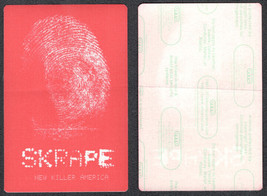 Skrape Cloth Backstage Pass from the 2001 New Killer America Tour. - £5.45 GBP