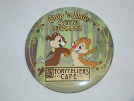 Disney - Story Tellers Cafe - Chip &#39;n Dale Critter Breakfast Button Pin - £6.29 GBP