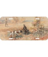 CHARLES M RUSSELL OLD WEST COWBOY HUNTSMAN DOGS CAR TRUCK METAL LICENSE ... - £10.16 GBP