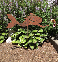 Mermaid Garden Stake or Wall Hanging, Garden, Outdoor, Lawn, Ornament, M... - $46.99